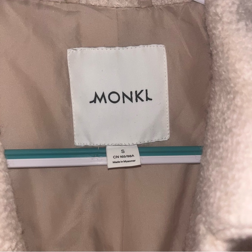 Oversized ASOS Monkl Cream Teddy Jacket (small-large) - Picture 3 of 3